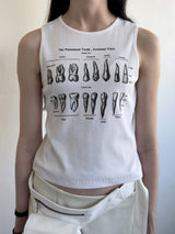 マイティースノースリーブTシャツ / My Teeth Sleeveless Tee WHITE