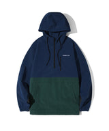 オーバーフィットポケットタイダイフーディー/Overfit Pocket Tidy Hood Anorak H7 Navy/Green