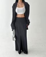 mega deep slit maxi long skirt