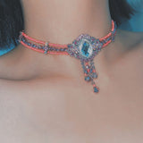 ベイビーピンククリアチョーカー / baby pink clara choker