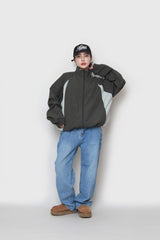 トライカラーリングナイロンジップアップ / Try Coloring Nylon Zip-Up