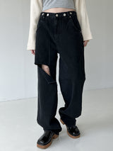 ビジョワイドデニム / no.1108 Black Blue Bijo Wide Denim