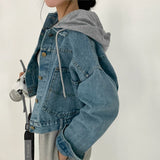 フロント&バックボタンデニムジャケット / Front And Back Button Denim Jacket