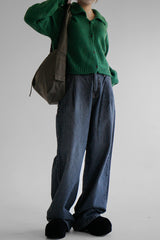 グレーデニムパンツ/no.7707 Gray Denim Pants