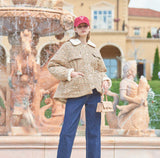 Flower Fleece Quilted Jacket (Yellow) (6643488882806)