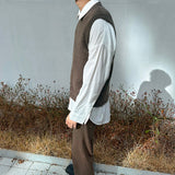 SP Napping Knit Vest  (4color)