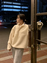 フリースプルオーバー