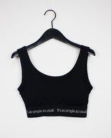 レタリングブラトップ/Lettering Bra Top (3color)