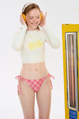 ビッグチェリークロップラッシュガード / BIG CHERRY CROP RASHGUARD [IVORY]