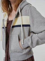 HEAVY WEIGHT MULTI COLOR CROP HOOD ZIP UP (6682316472438)