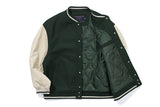 エッセンシャルロゴバーシティジャケット / ESSENTIAL LOGO VARSITY JACKET_GREEN