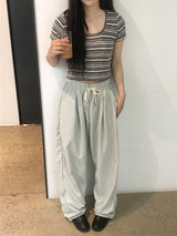 バロンワンタックナイロンパンツ