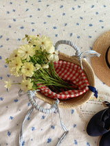 Marche check pattern pouch bag small