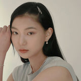 フープパールピアス / hoop pearl earring