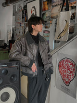 ASCLO スエード クロップ マスタング ジャケット (3color)