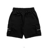 TZ CARGO SHORTS PANTS - BLACK (6636025872502)