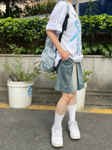 トゥインクルスターレタリング半袖シャツ / Twinkle star lettering short-sleeved shirt