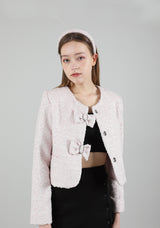 ツイードリボンジャケット / Tweed Ribbon Jacket Pink