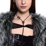 NO.482 [BLACK] スターコードロックネックレス