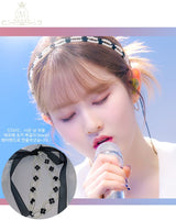 ミックスパールリボンタイチョーカー / mix pearl ribbon tie choker