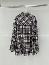 [UNISEX] ストリングチェックシャツ