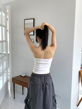Vignette two-string string halter sleeveless