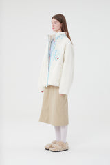 チェリーポケットフリースジャンパー / CHERRY POCKET FLEECE JUMPER [CREAM]