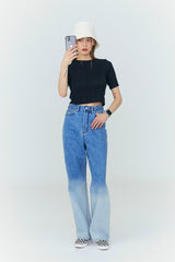 グラデーション デニムパンツ / Gradation Denim Pants [Pure Blue]