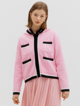 Color block hoody - Cherry tomato (6682589102198)