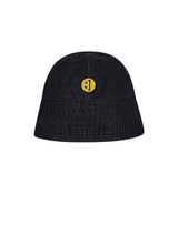 SM:]E DENIM ROUND BUCKETHAT BLACK (6691416178806)