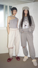 ハクオリエンタルスウェットシャツ / haku oriental sweat shirt [warm gray]