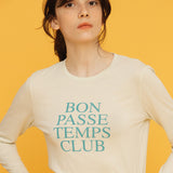 パッセテンプスロングスリーブTシャツ / PASSE TEMPS LONG SLEEVE TEE_LIME