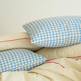 Light cheker pillow cover 50*70