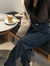 Mute straight denim