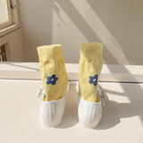 フラワーカーペットソックス / flower carpet - butter cream