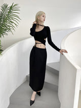 MQマキシスリットスカート/371. MQ maxi slit sk