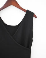 ラップクロップニットキャミ / Wrap Crop Knitted Camis (2color)