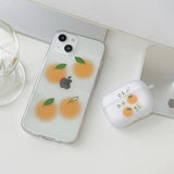 Cherry Orange AirPods Case_matt