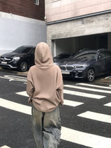 アイズオーバーサイズフィットワッフルニットフーディ