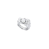 NO.324 [SILVER] GEOMETRY HEART RING