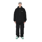 CORDUROY HOOD JACKET BLACK