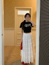 リボンレタリングTシャツ