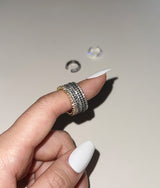 [S925] 2MM プロング セッティング テニス リング / [S925] 2MM Prong Setting Tennis Ring (silver)