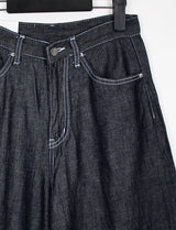 リネンローワイドパンツ/no,1048 linen raw wide pants