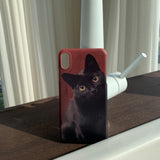 ブラックキャットスマホハードケース / Black cat hard case