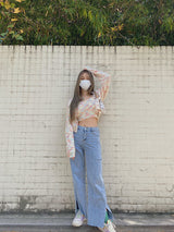cotton candy cardigan set (6686090297462)