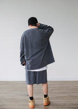 COLOR DYING HALF PANTS 