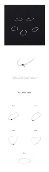 オンリーシルバーチェーンリング / Only Silver Chain Ring (Black)