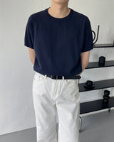 RO ウォッシャブルテンセルラグラン半袖ニット / RO washable tencel raglan short-sleeved knitwear (9 colors)