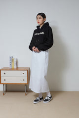 バブルロゴクロップフーディー/Burble Logo Crop Hoodie (Black)
